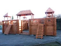 Деревянные детская игровая площадка