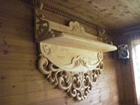 Резьба по дереву, полка