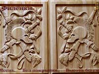 Резьба по дереву, филенка