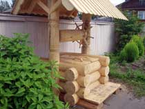 колодец из дерева