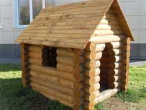 деревянная будка для собаки