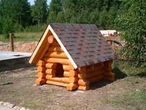 деревянная будка для собаки